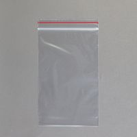 Premium Red Line Reclosable Bags, Single-Track, 5 x 8