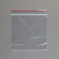 Premium Red Line Reclosable Bags, Single-Track, 6 x 6