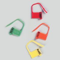 Heavy-Duty Padlock Seals, Numbered, Orange