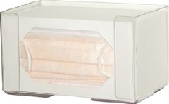 PPE Dispenser BOWMAN Wall Mount 1-Box Capacity Clear 7-11/16 W X 4-3/8 H X 4-1/8 D Inch PETG Plastic