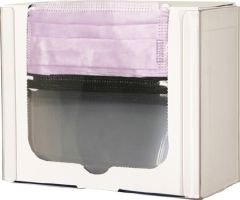 PPE Dispenser BOWMAN Wall Mount 1-Box Capacity Clear 9-3/16 W X 7-1/2 H X 4-3/16 D Inch PETG Plastic