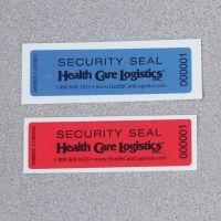 Self-Adhesive Tamper-Indicating Seals, Removable Adhesive - Blue
