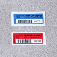 Self-Adhesive Tamper-Indicating Seals, No Residue, Barcoded - 7959B