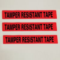 Tamper Resistant Tape, Red, 1"W x 108' 
