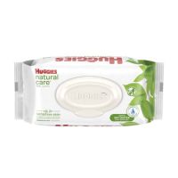 Baby Wipe Huggies Natural Care Soft Pack Aloe / Vitamin E Unscented 56 Count