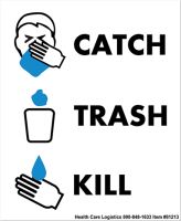 Catch Trash Kill Removable Wall Vinyl  