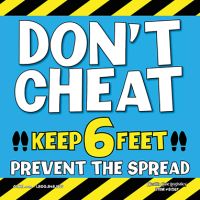 Don't Cheat Cling Blue  
