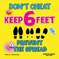 Don't Cheat Removable Wall Vinyl Yellow  