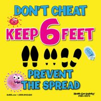 Don't Cheat Cling Yellow