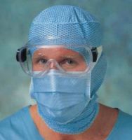 Surgical Mask Barrier  Standard Pleated Tie Closure One Size Fits Most Blue NonSterile Not Rated Adult