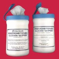 Fisherbrand Clean-Wipes Surface Disinfectant Cleaner Premoistened Wipe 100 Count Canister Disposable Alcohol Scent NonSterile 831108