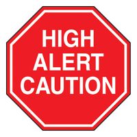 High Alert Caution Labels