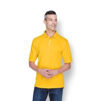 100% Polyester Cool and Dry Stain-Release Performance Polo Shirt, Men's, Gold, Size 3XL
