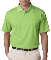 100% Polyester Cool and Dry Stain-Release Performance Polo Shirt, Men's, Light Green, Size M