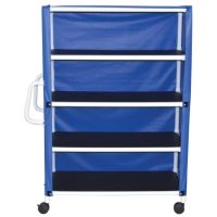 4 Shelf Linen Cart 300 Series 4TW Caster 175 lbs. 4 Shelves 24 X 50 Inch