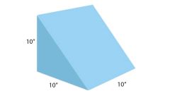AliMed  Vinyl-Covered 45 Degree Medium Wedge Positioner