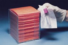 Biohazard Wipe BloodBloc  Standard Absorbency White / Orange NonSterile Cellulose / Polyethylene 8 X 9 Inch Disposable