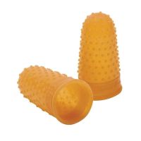 Swingline Rubber Fingertips #12 11/16 in Dia Amber 12/Box 12/Pk