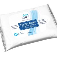 Flushable Personal Wipe Flush Away Junior Soft Pack AloeLanolin Scented  Count
