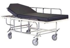 Bariatric shower gurney with High Density Polyethylene bed surface