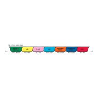 Chart Divider Set - Paper - Physicians - 7 Tabs Bottom