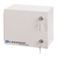 Lakeside  Single Door, Double Lock Narcotics Box
