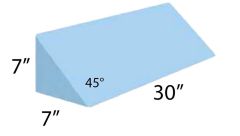 AliMed  Vinyl-Covered 45 Degree Large Positioning Wedge