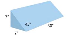 AliMed  45 Degree Large Positioning Wedge, Uncovered