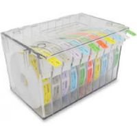 Blank Label / Tape PDC 5 X 5-1/2 X 8-1/4 Inch Desktop Manual Pull Holds up to 10 Rolls For use with Medical Labels