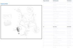 Front/Rear Wheel Assembly for Drive R728 Rollators