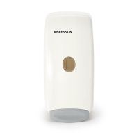 Hand Hygiene Dispenser  White Plastic Manual Push 1000 mL Wall Mount