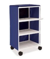 3 Shelf Linen Cart with Cover PVC 3 Shelves