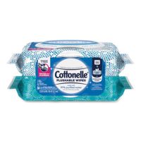 Fresh Care Flushable Cleansing Cloths, White, 3.73 x 5.5, 84/Pack