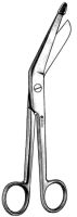 Bandage Scissors Sklar Bergmann 9 Inch Length OR Grade Stainless Steel Finger Ring Handle Angled Blunt Tip / Blunt Tip