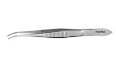 Miltex Meisterhand Eye Dressing Forceps, 4", Half Curved