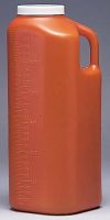 24 Hour Urine Specimen Collection Container Fisherbrand Polyethylene 3,000 mL (101 oz.) Screw Cap Unprinted NonSterile