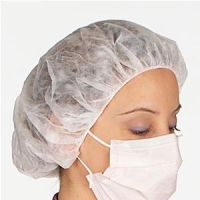 AMD Ritmed Bouffant Cap, Spunbound Polypropylene, 21" White