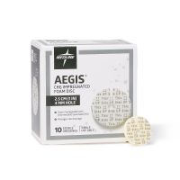 Aegis CHG-Impregnated 1" Foam Disk Peel-Open Dressing with 4 mm Hole