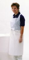 Medium-Weight Embossed Apron, White, 28" x 46"