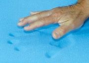Bed-Size Medium T-Foam Sheet, Blue, 35" x 78" x 2"