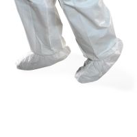 Antiskid Shoe Cover, Serge Seam, White, Universal