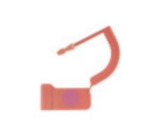 Tamper Evident Lock, Sterilization, Pink