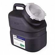 9 gal. Black Sharps Container, with Hinge Top