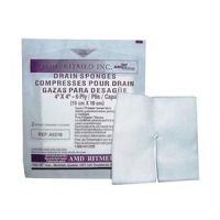 AMD Ritmed Non-Woven Drain Sponge, 6-Ply, Lint-Free, 4" x 4"