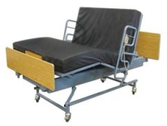Bariatric Bed, Lowboy, Convertible, 38" - 48" x 80", 1, 000 lb.