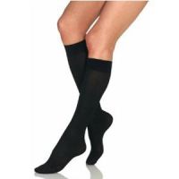 Women's Opaque Knee-High Firm Compression Stockings, Large Full Calf