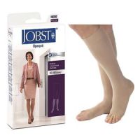 Jobst Opaque Knee-High, 30-40, Open, Petite, Natural, Small