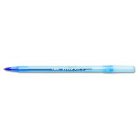0.8 mm Fine Point Round Stic Grip Xtra Comfort Stick Ballpoint Pen, Blue Ink / Blue Barrel