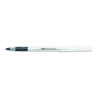 0.8 mm Fine Point Round Stic Grip Xtra Comfort Stick Ballpoint Pen, Black Ink / Gray Barrel