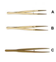 Bel-Art PTFE FEP Steel Forceps, 1-1/2" Coated Tip, 3-7/8" L, Pack of 2